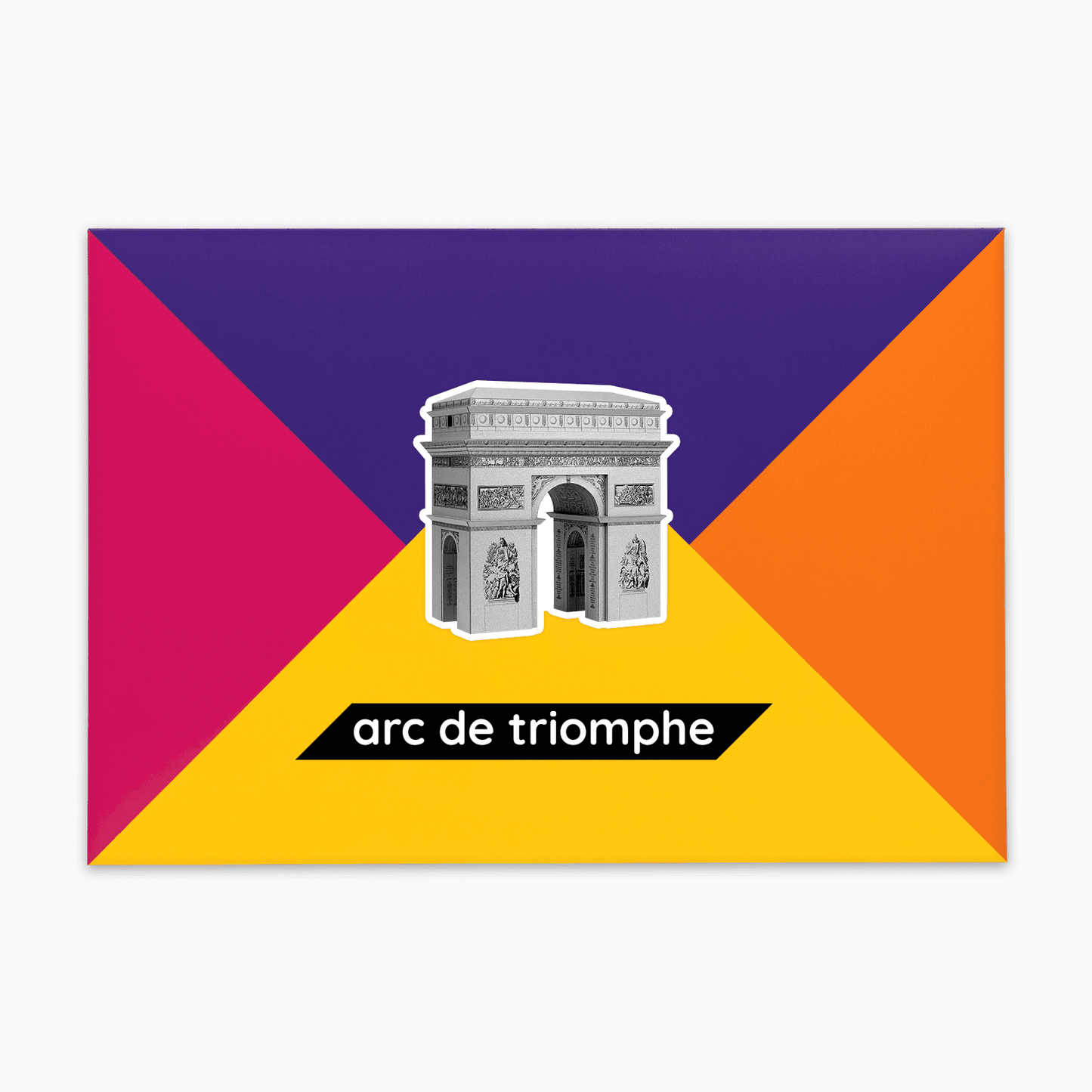 PaperLandmarks Arc de Triomphe Paper Model Kit Gift Packaging