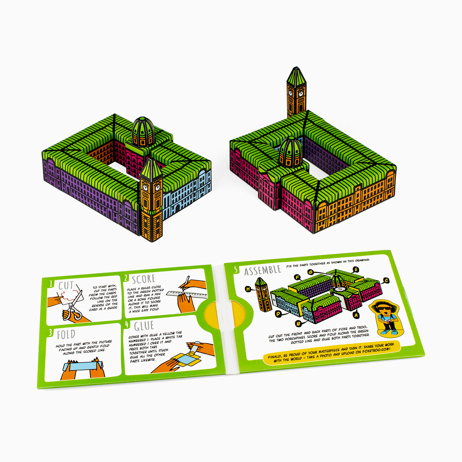 Foxetroo Cut-out Paper Model of Birmingham Council House Museum and Art Gallery