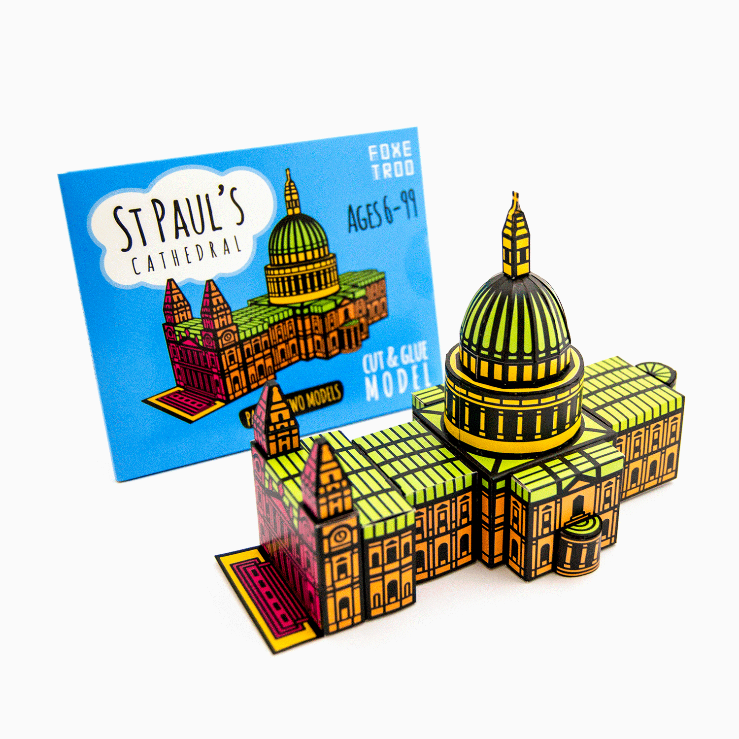 Foxetroo Cut-out Paper Model of St Pauls Cathedral London