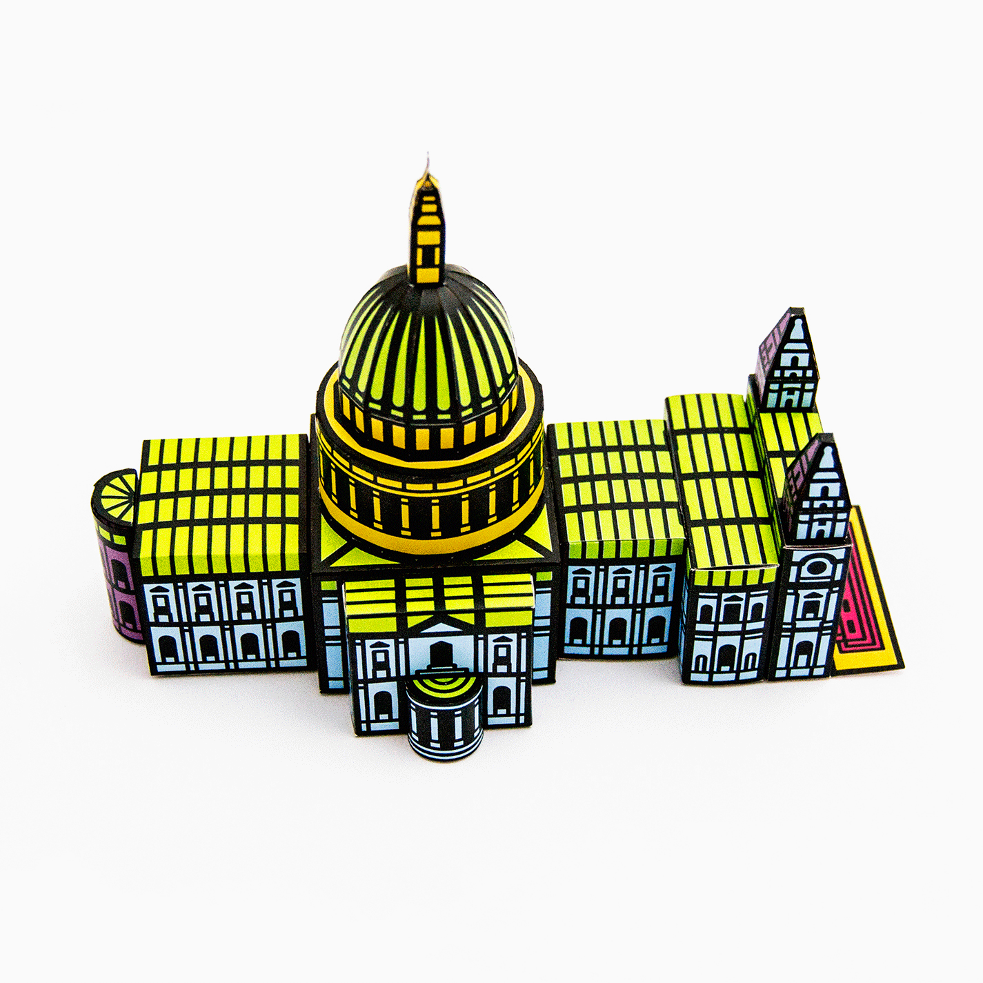 Foxetroo Cut-out Paper Model of St Pauls Cathedral London