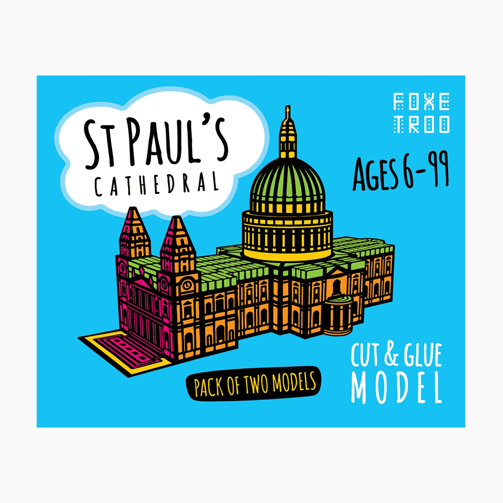 Foxetroo Cut-out Paper Model of St Pauls Cathedral London