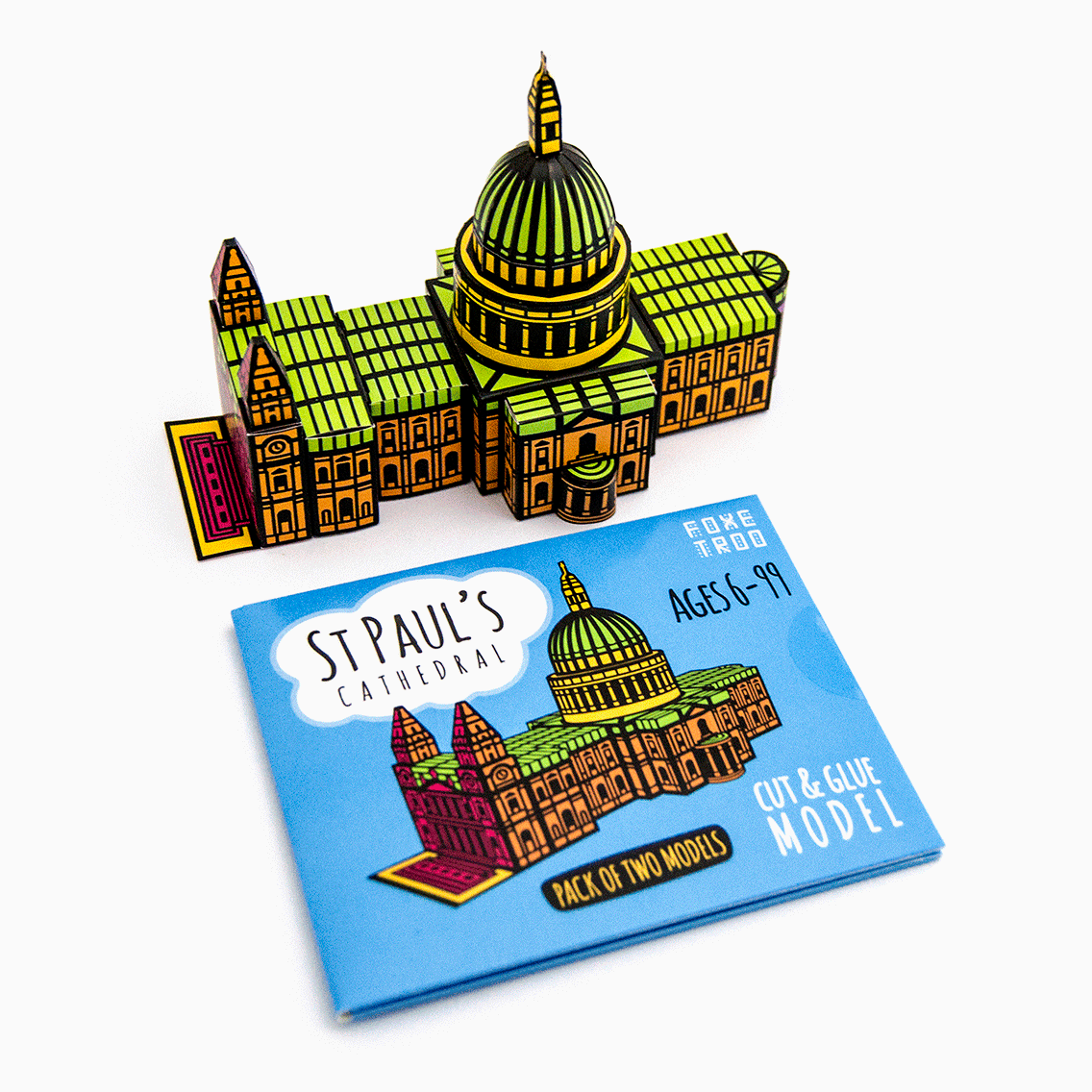 Foxetroo Cut-out Paper Model of St Pauls Cathedral London