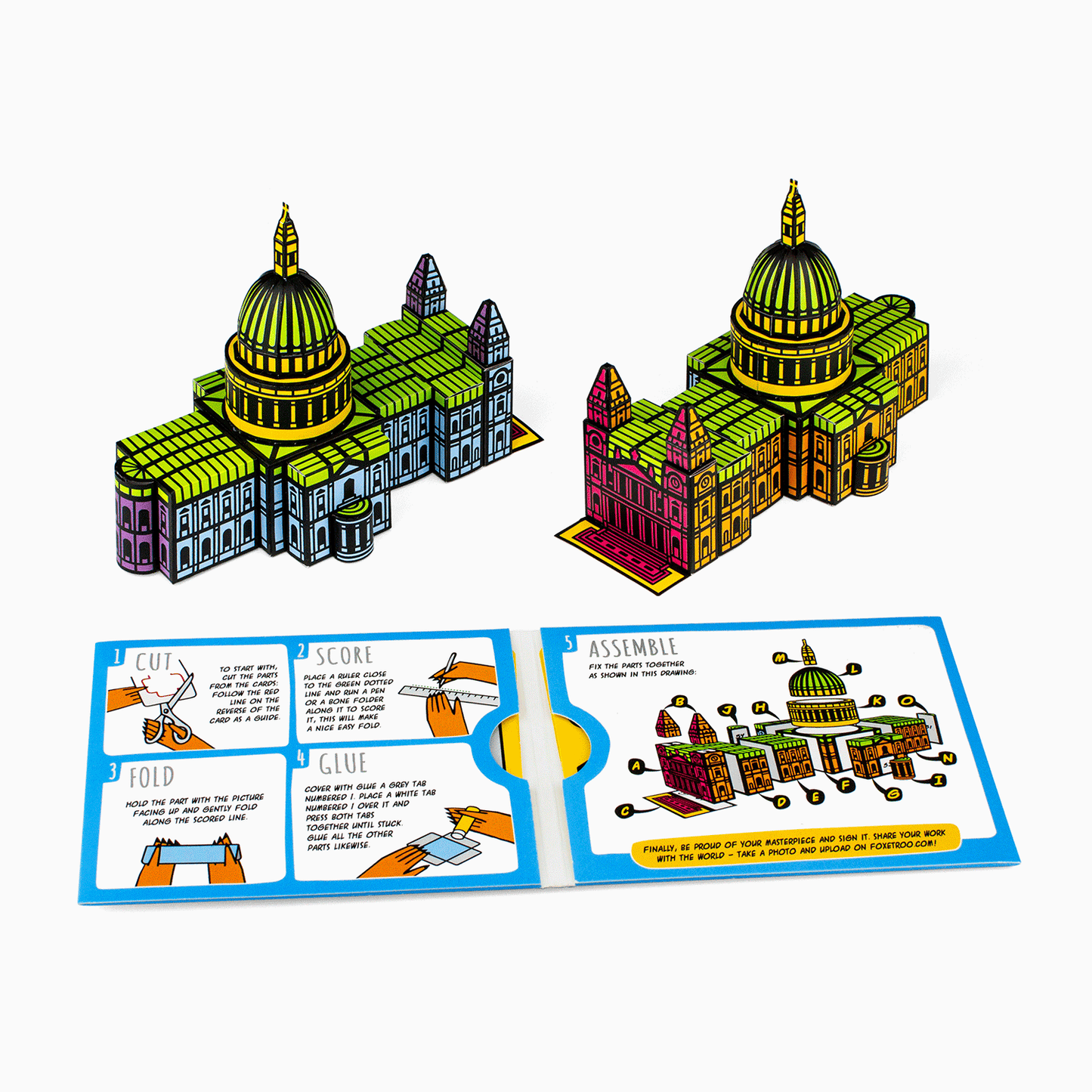 Foxetroo Cut-out Paper Model of St Pauls Cathedral London