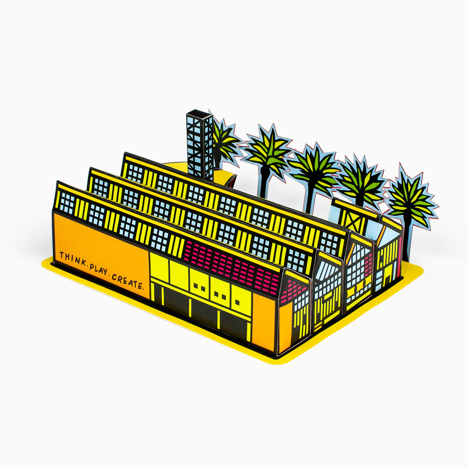 Foxetroo Cut-out Paper Model of The New Children's Museum in San Diego California