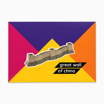 PaperLandmarks Great Wall of China Paper Model Kit Gift Packaging