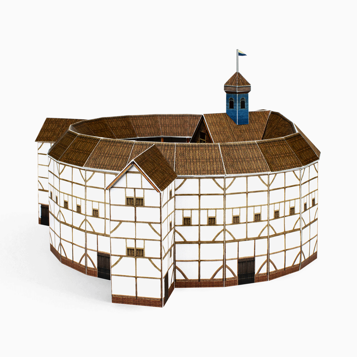 Globe Theatre Paper Model Kit for Advanced Skill Level
