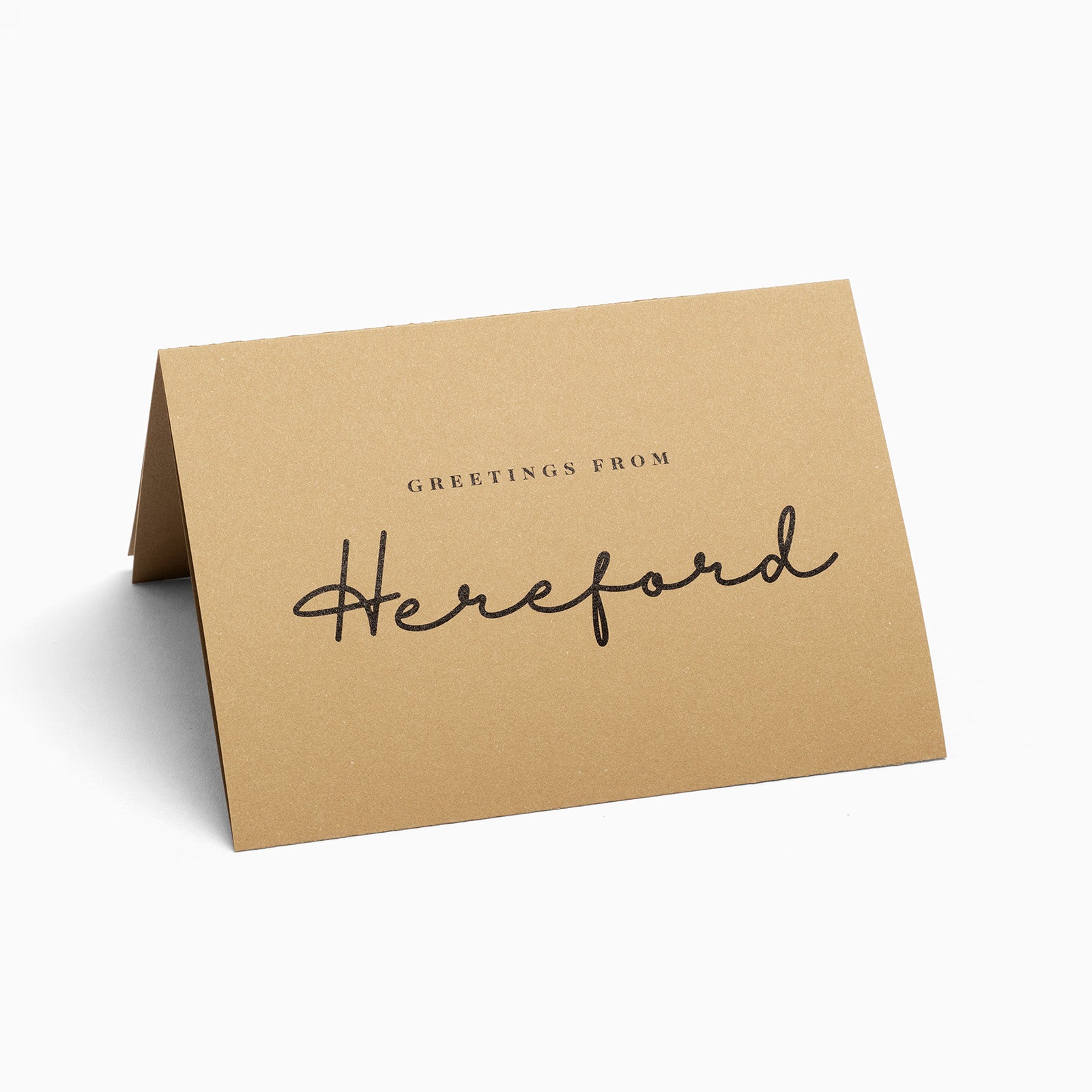 Hereford Black and White House Pop-Up Card by PaperLandmarks Brown