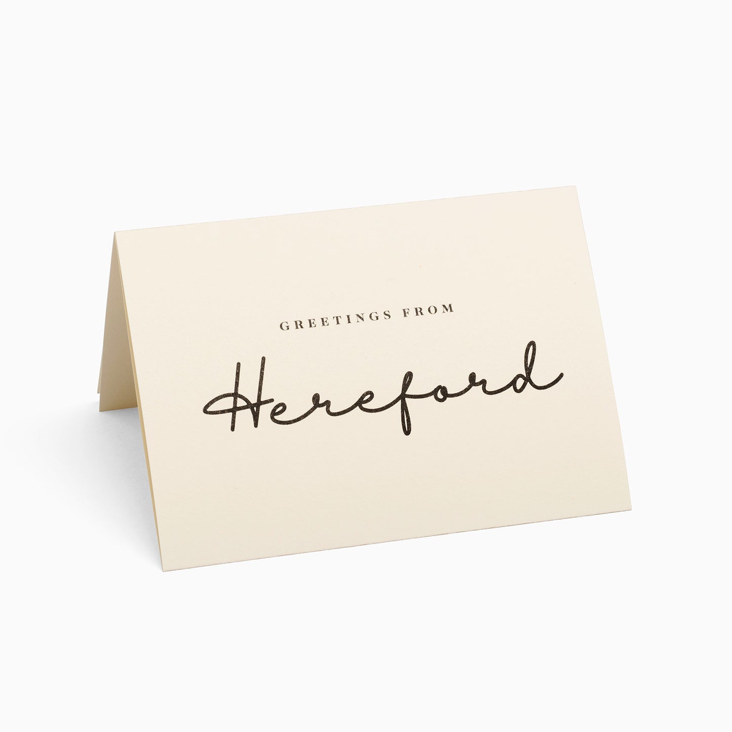 Hereford Black and White House Pop-Up Card by PaperLandmarks Cream
