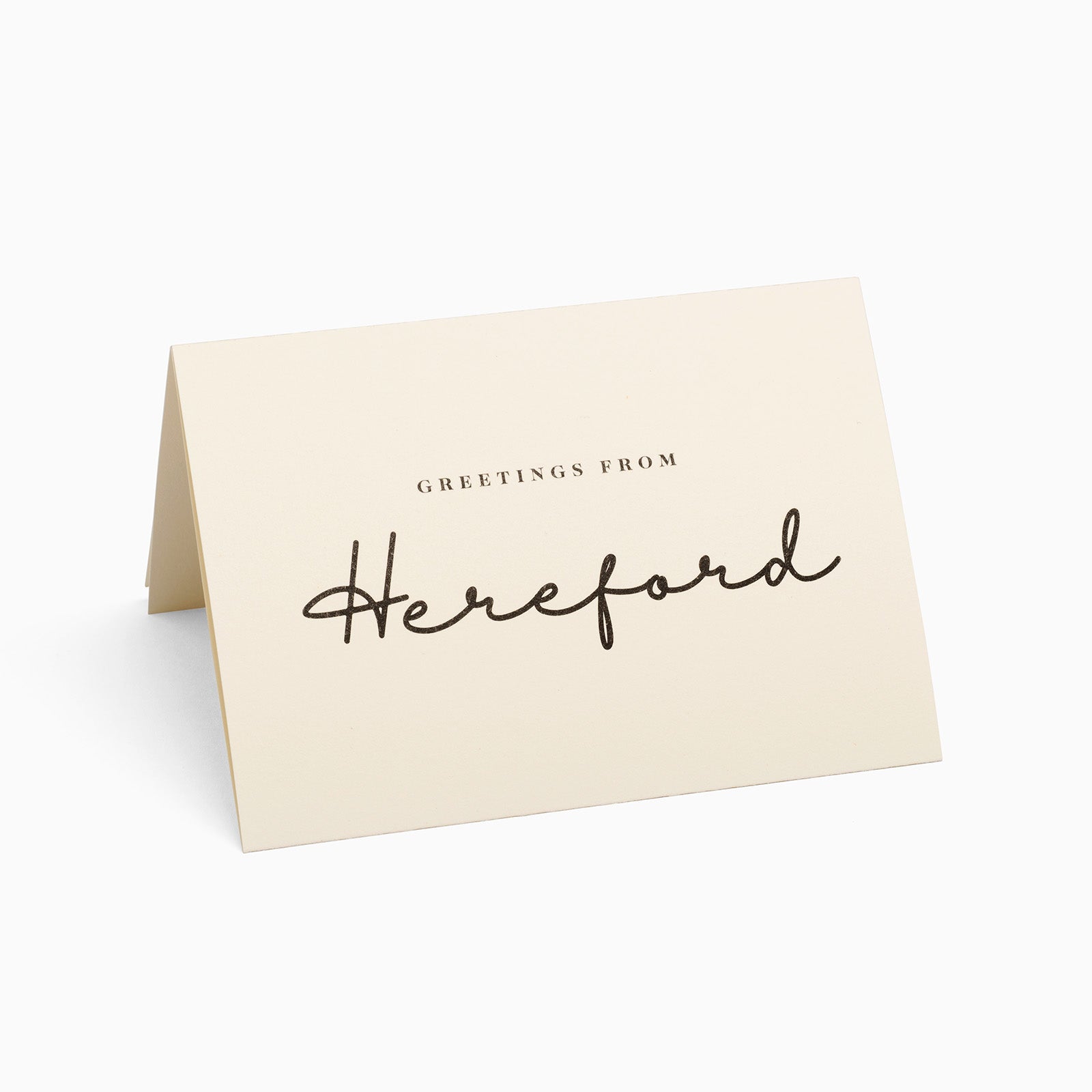 Hereford Black and White House Pop-Up Card by PaperLandmarks Cream