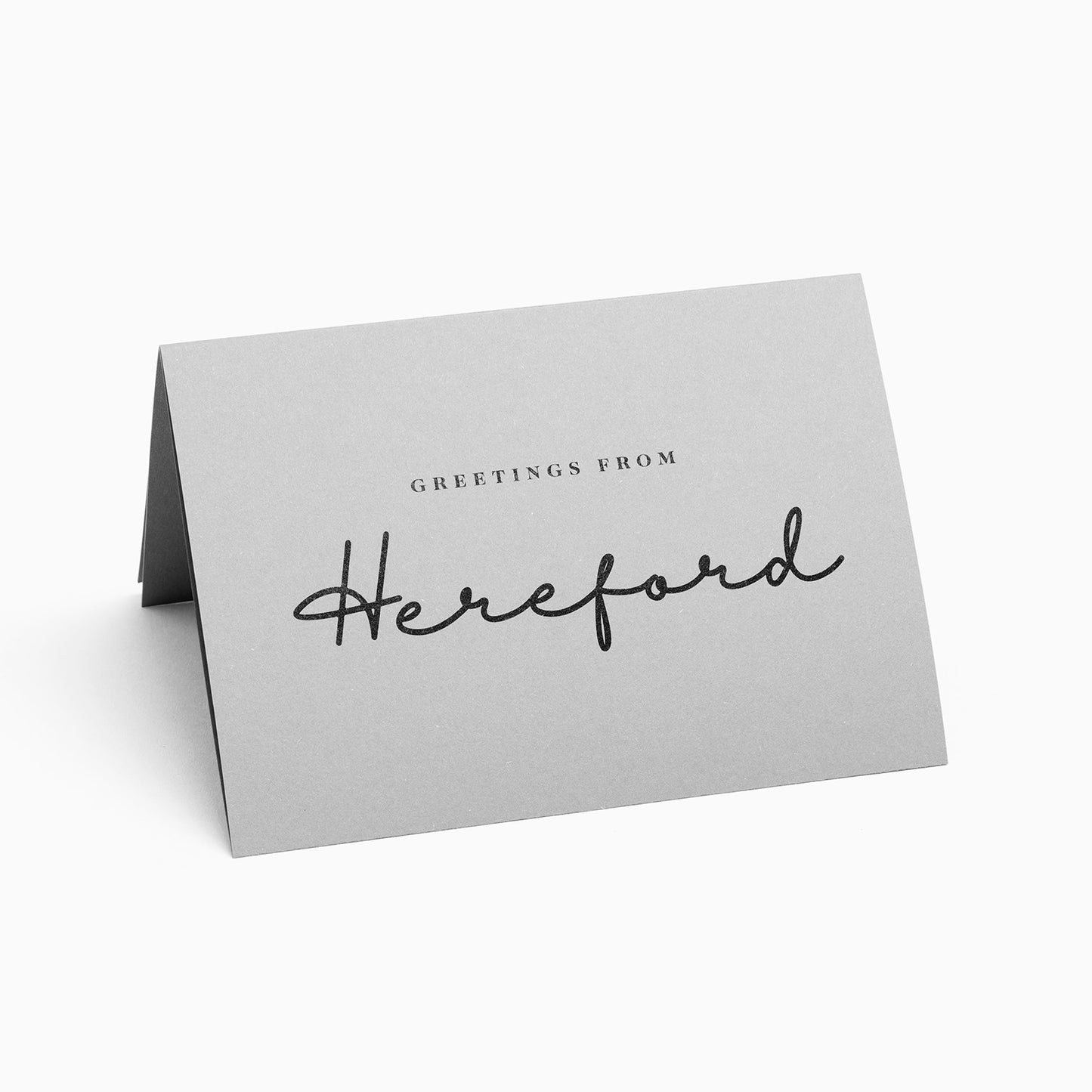Hereford Black and White House Pop-Up Card by PaperLandmarks Grey