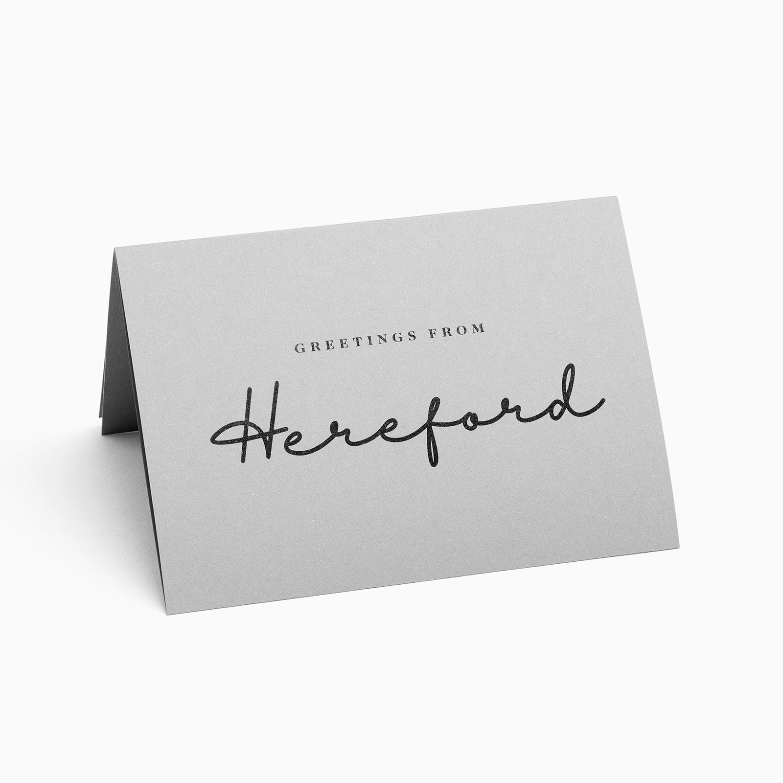Hereford Black and White House Pop-Up Card by PaperLandmarks Grey