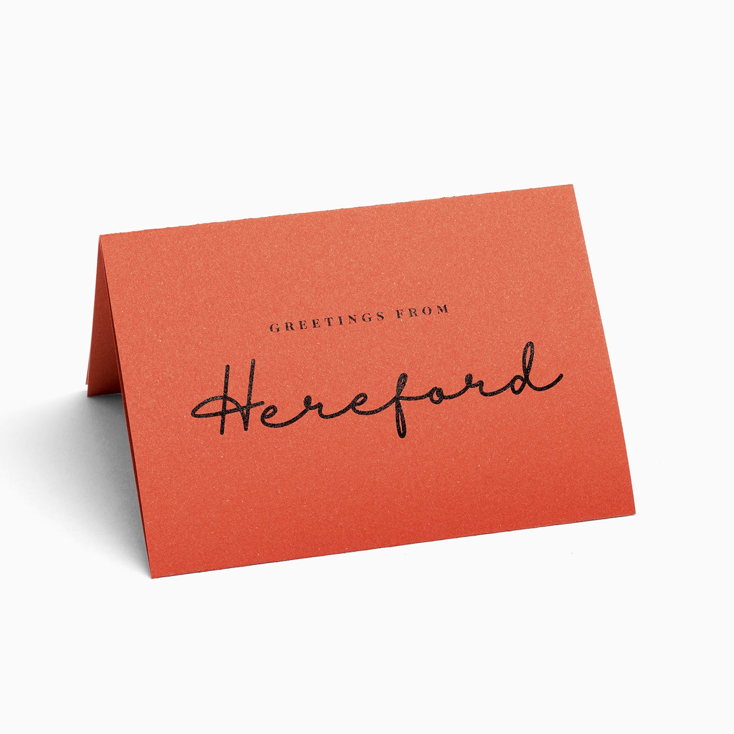 Hereford Black and White House Pop-Up Card by PaperLandmarks Red