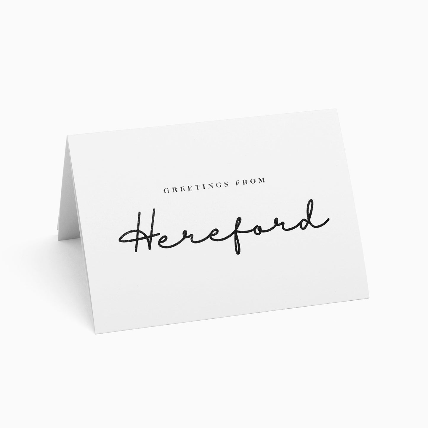 Hereford Black and White House Pop-Up Card by PaperLandmarks White