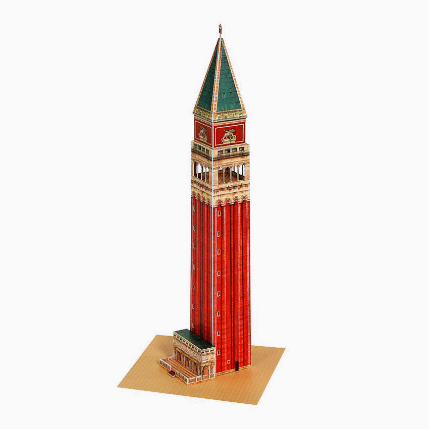 Venice Campanile Paper Model by PaperLandmarks Souvenir