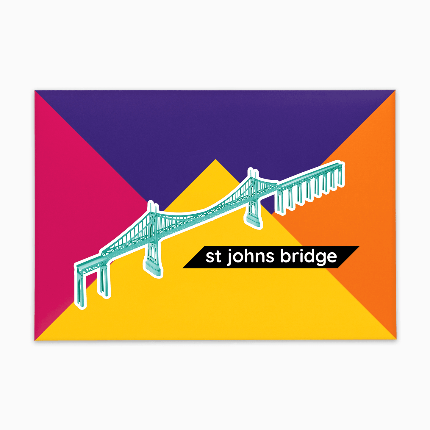 PaperLandmarks St Johns Bridge Portland Paper Model Kit Gift Packaging