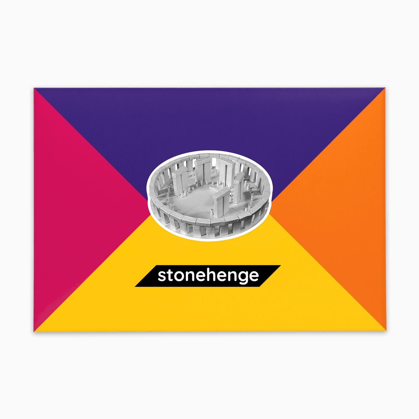 PaperLadnmarks Stonehenge Paper Model Kit Gift Packaging