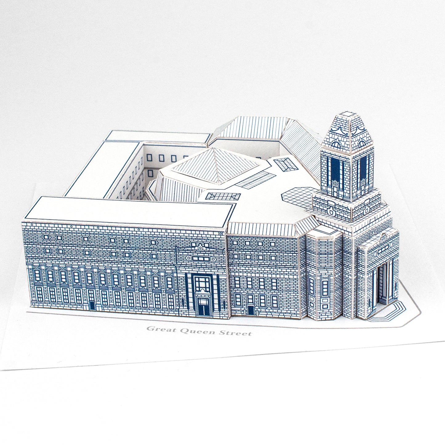 Freemasons' Hall Paper Model Building Kit by PaperLandmarks