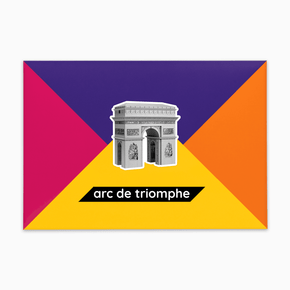 Arc de Triomphe Paper Model by PaperLandmarks Silver