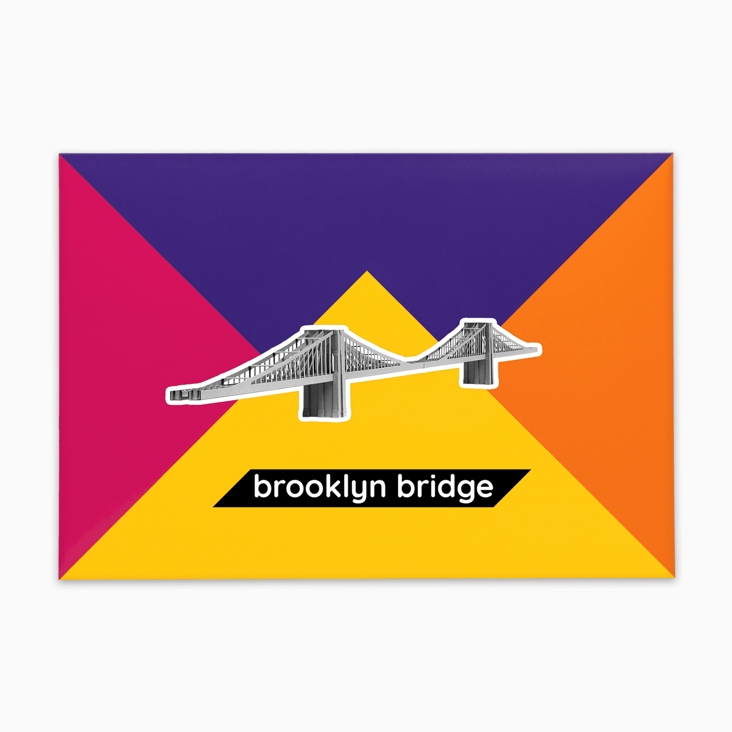 PaperLandmarks Brooklyn Bridge Paper Model Kit Gift Packaging