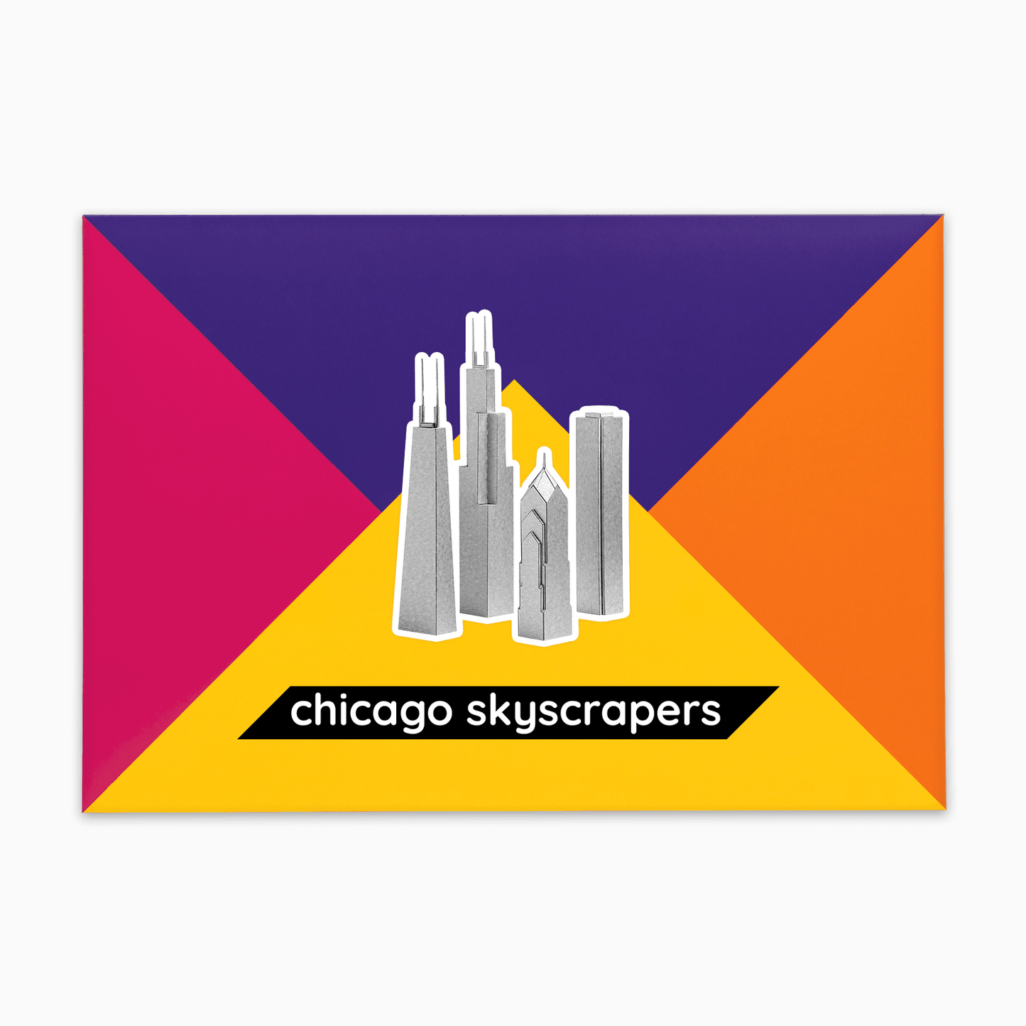 PaperLandmarks Chicago Skyscrapers Paper Model Kit Gift Packaging
