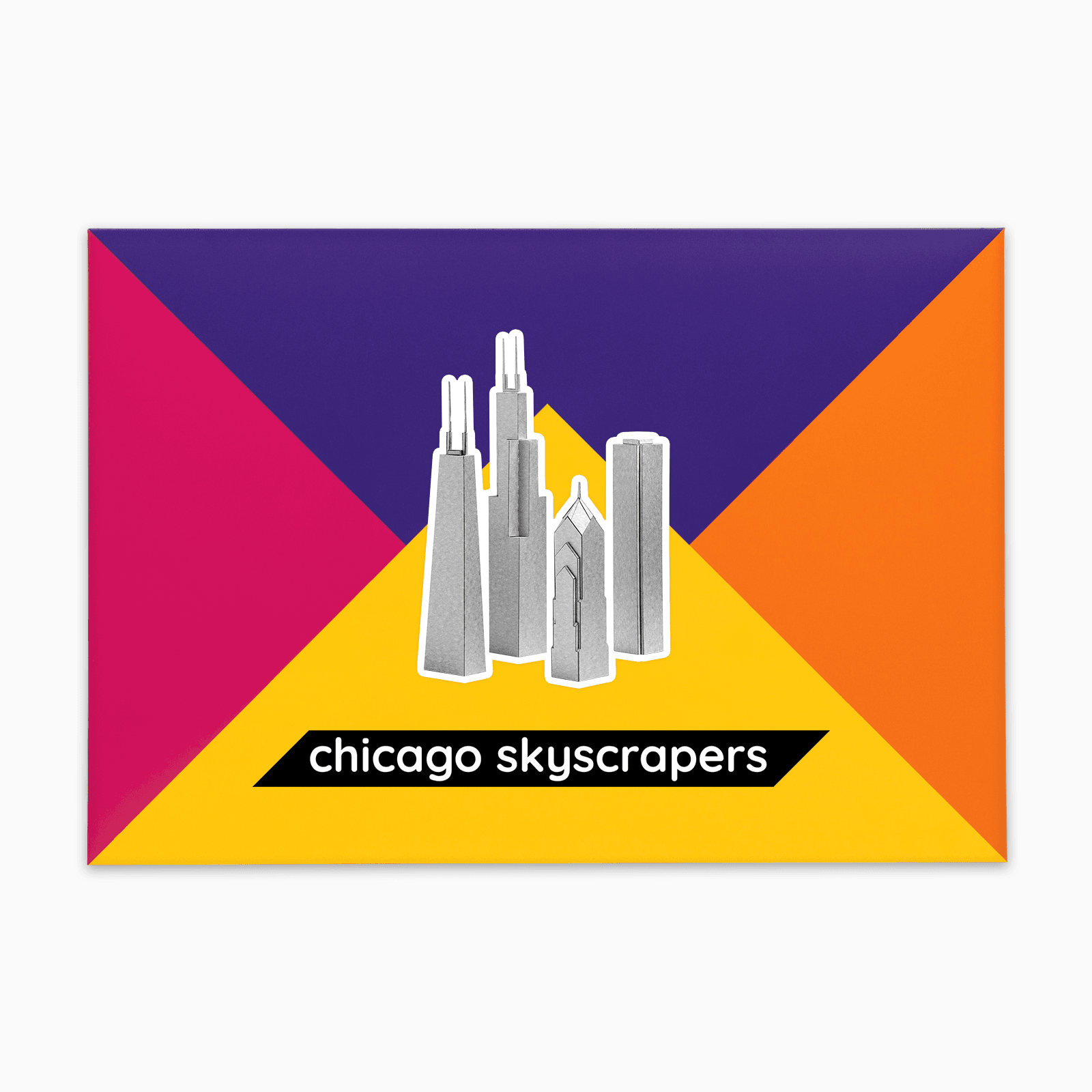 PaperLandmarks Chicago Skyscrapers Paper Model Kit Gift Packaging