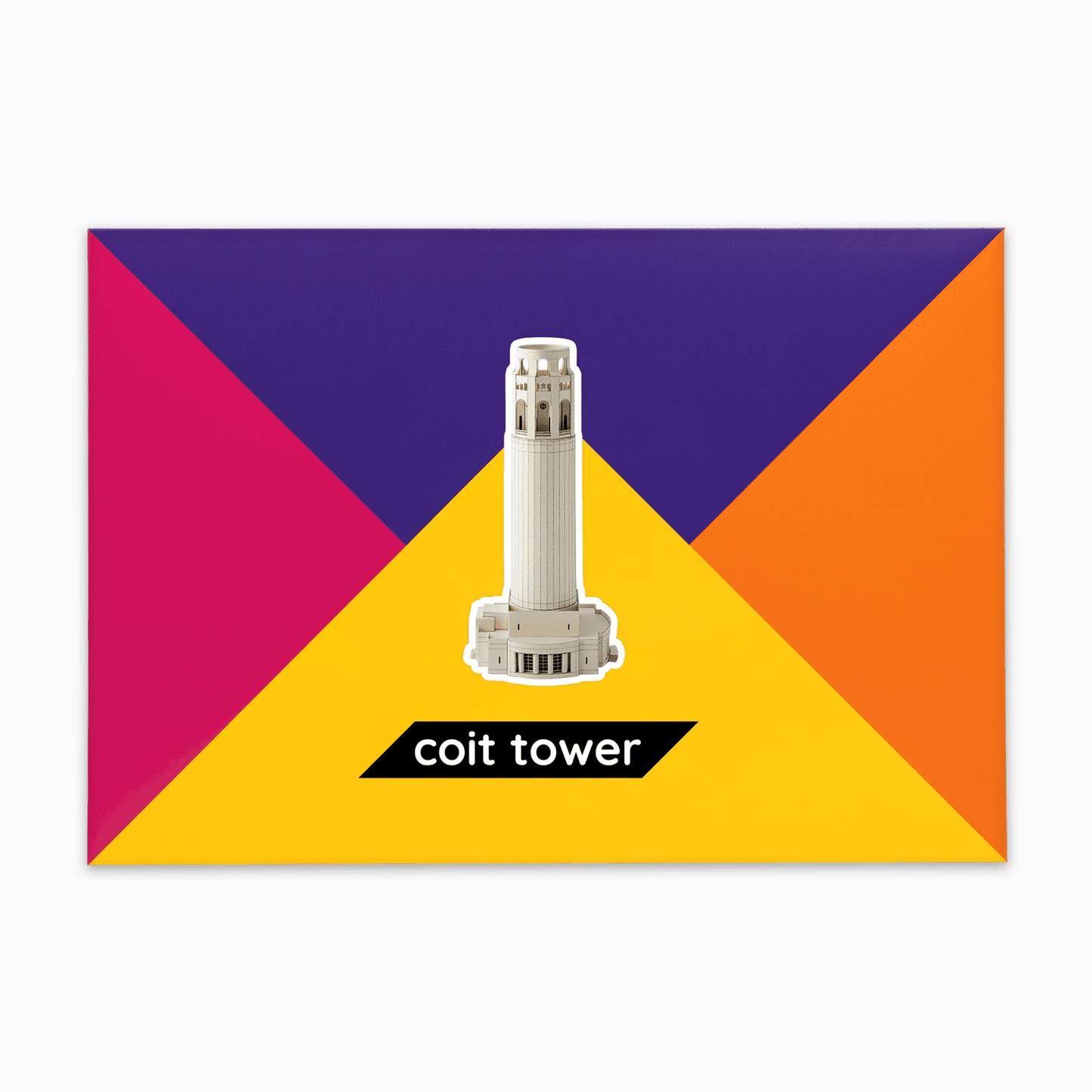 PaperLandmarks Coit Tower Paper Model Kit Gift Packaging