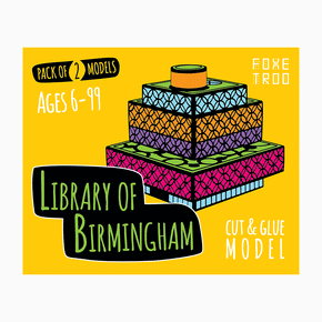 Foxetroo Cut-out Paper Model of Library of Birmingham