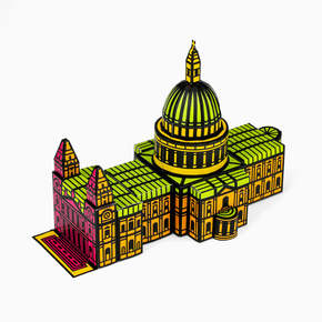 Foxetroo Cut-out Paper Model of St Pauls Cathedral London