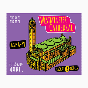 Foxetroo Cut-out Paper Model Cover of Westminster Cathedral London