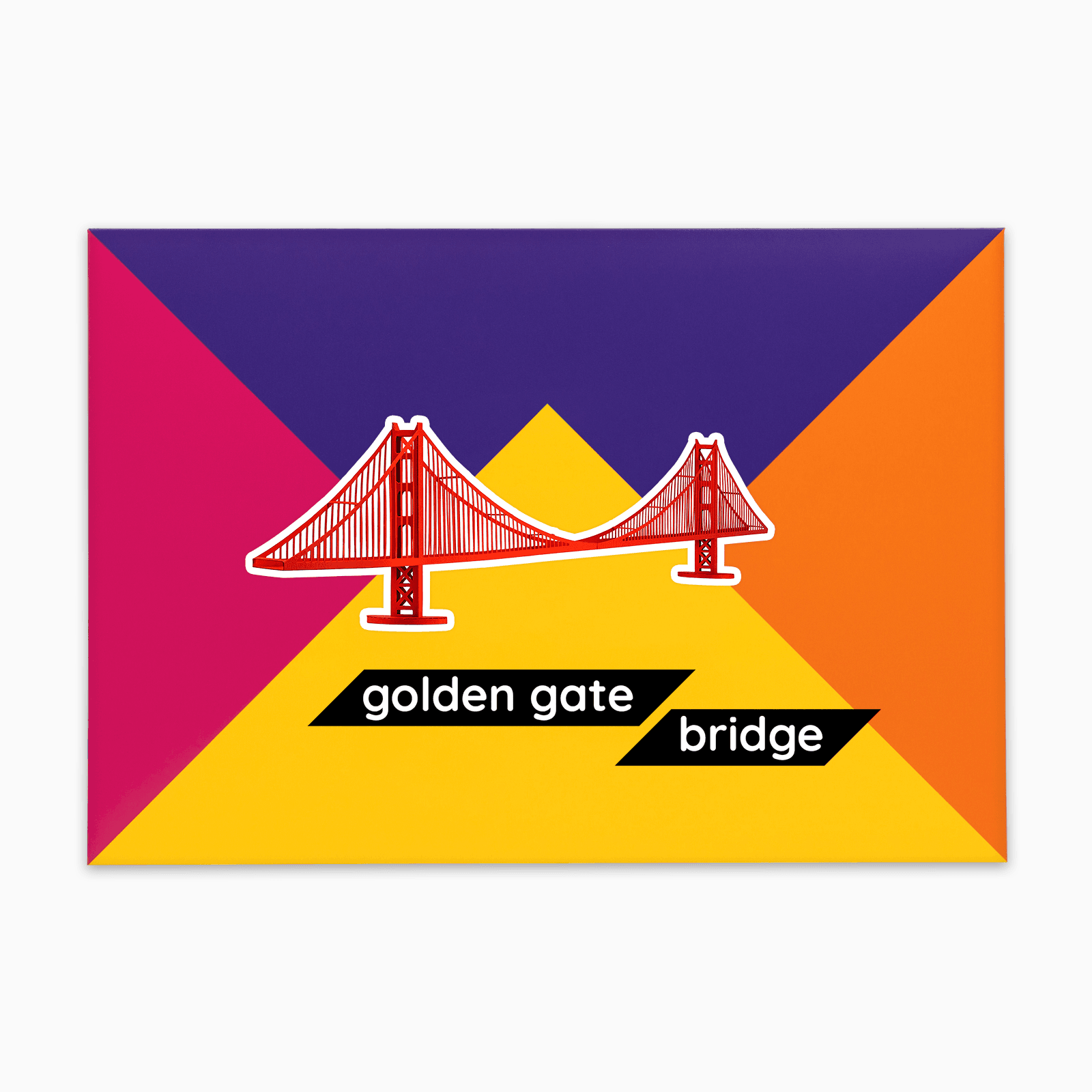 PaperLandmarks Golden Gate Bridge Paper Model Kit Gift Packaging