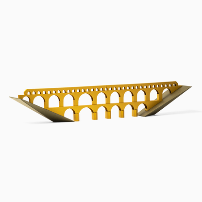 Pont du Gard Paper Model by PaperLandmarks