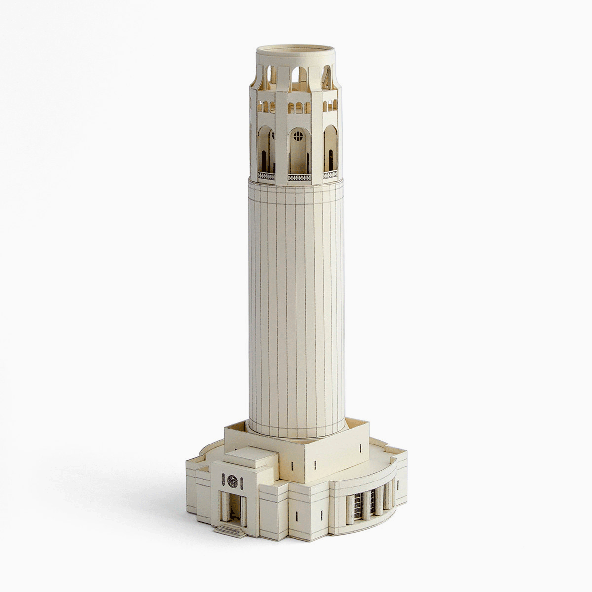 Coit Tower Paper Model by PaperLandmarks Limestone