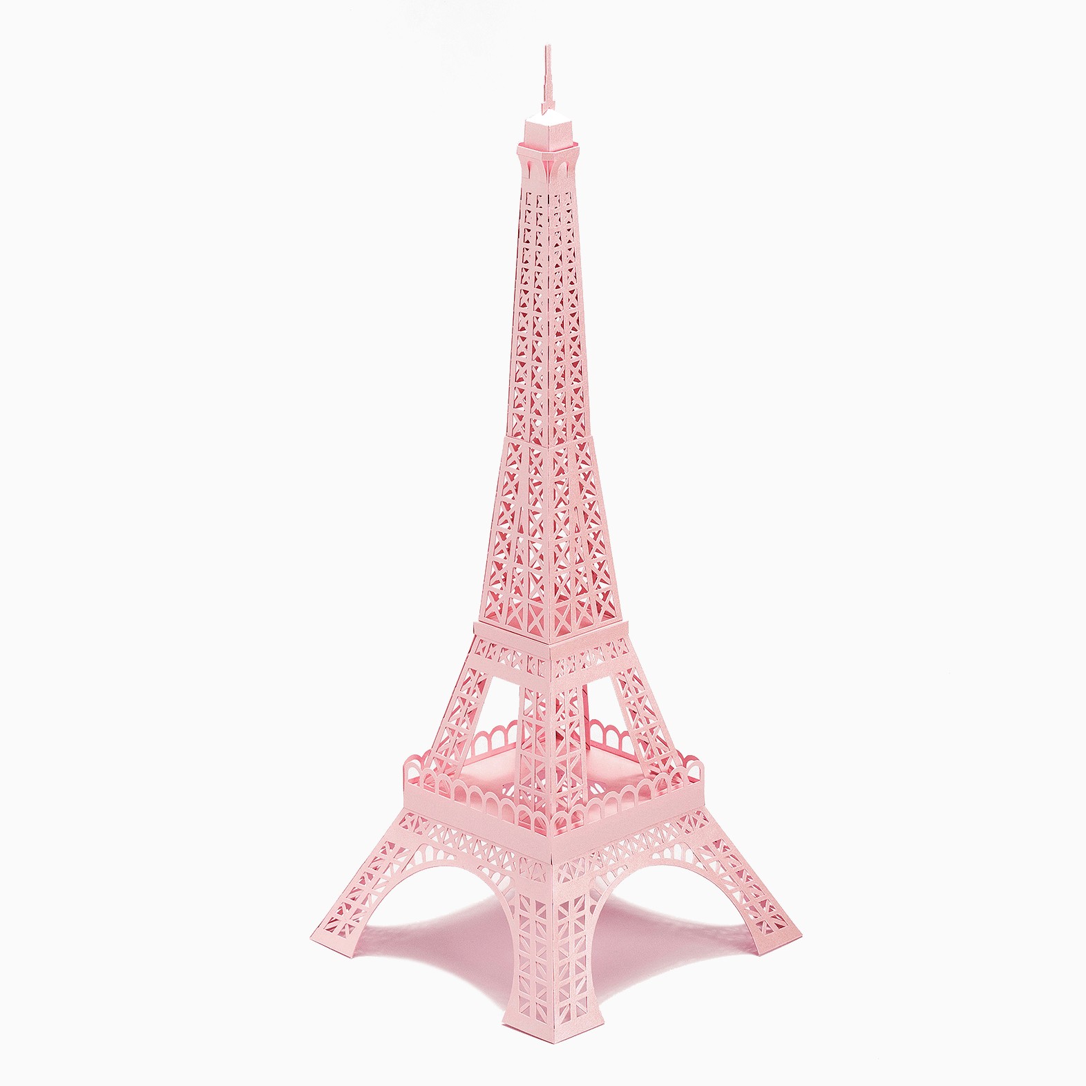 Paris Eiffel Tower in Pink Architectural Model by PaperLandmarks