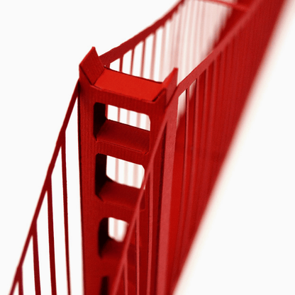 Golden Gate Paper Model by PaperLandmarks Pylon Closeup