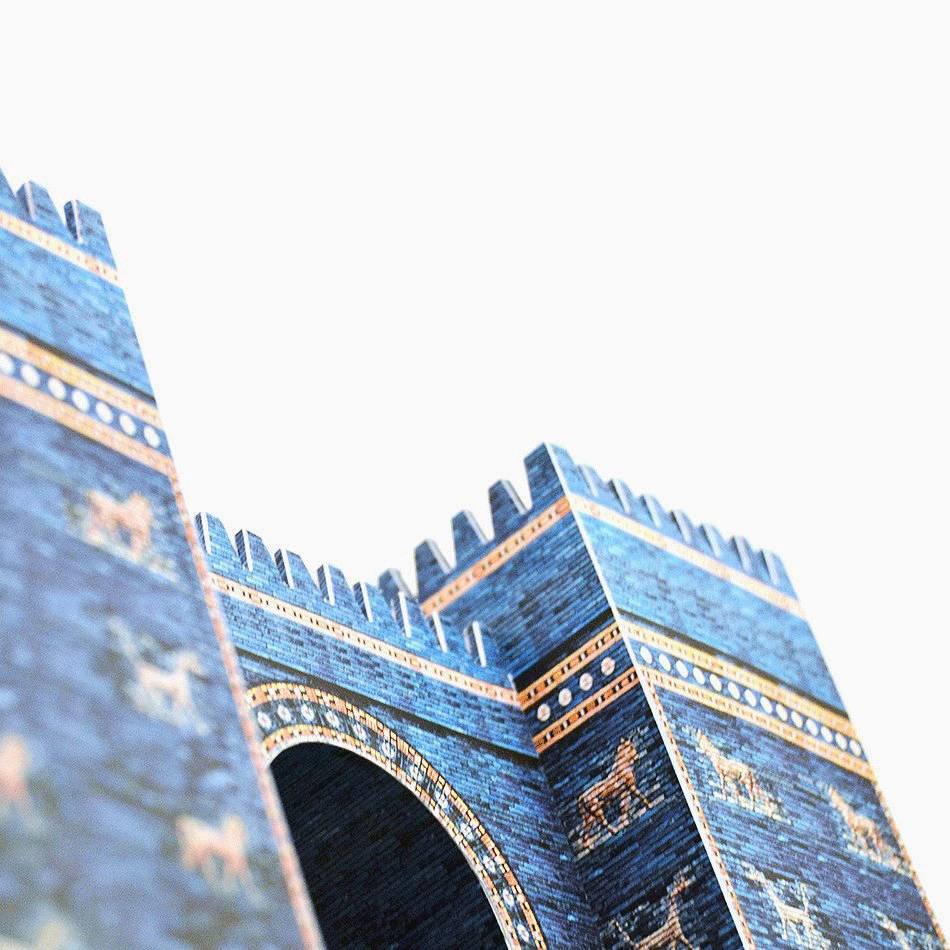 Ishtar Gate Paper Model by PaperLandmarks