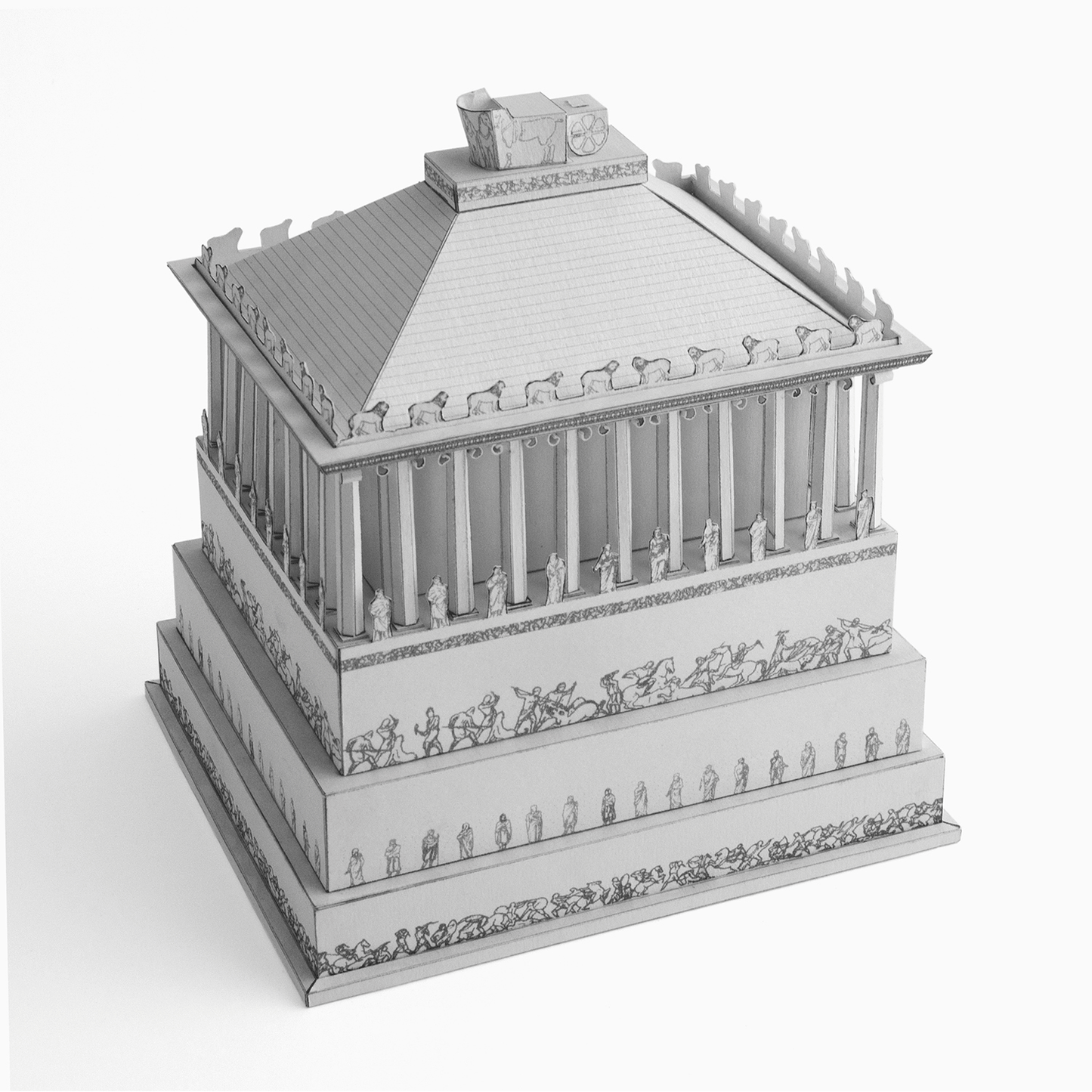 Mausoleum at Halicarnassus Paper Model by PaperLandmarks