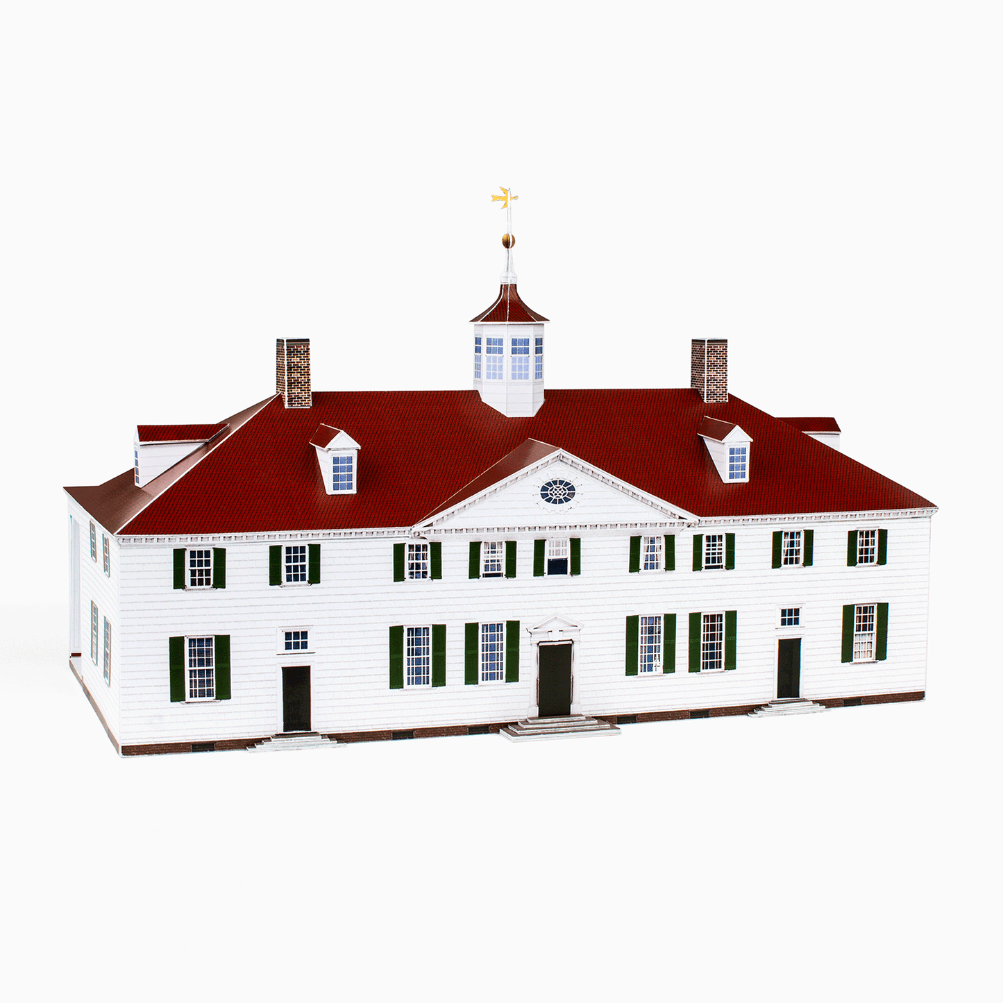 Mount Vernon Paper Model by PaperLandmarks