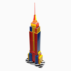 New York Skyscraper - Beginner Level Paper Model Building Kit ...