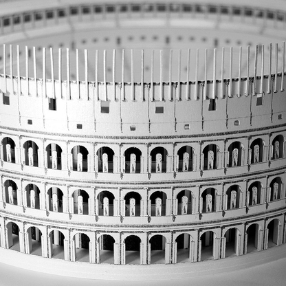 Roman Colosseum Paper Model by PaperLandmarks Assembled