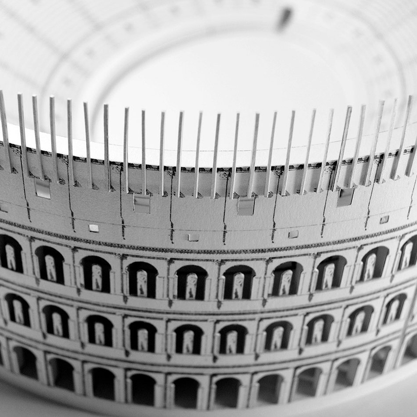 Paper Roman Structure Roman Colosseum - Paper Model Kit for Advanced Skill Level – PaperLandmarks