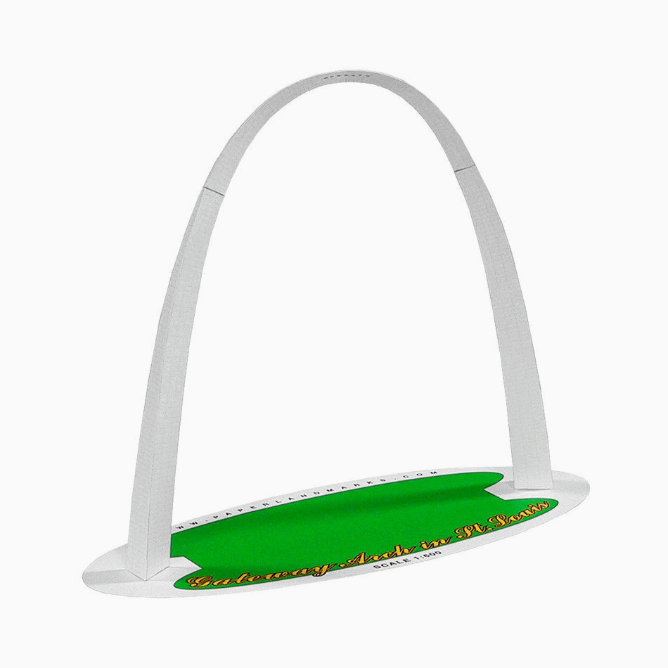 St Louis Gateway Arch Paper Model by PaperLandmarks