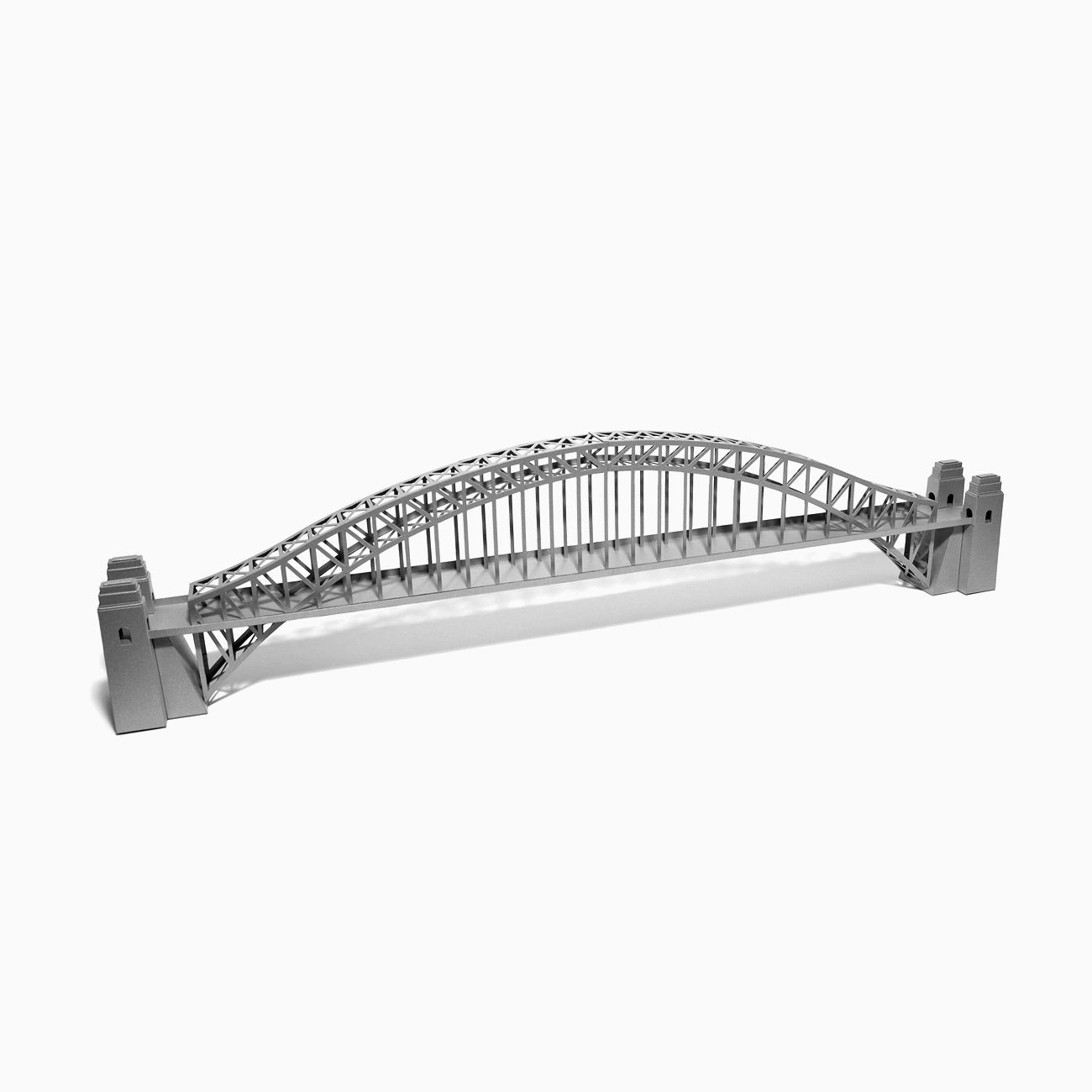 Sydney Harbour Bridge Paper Model by PaperLandmarks Parabola