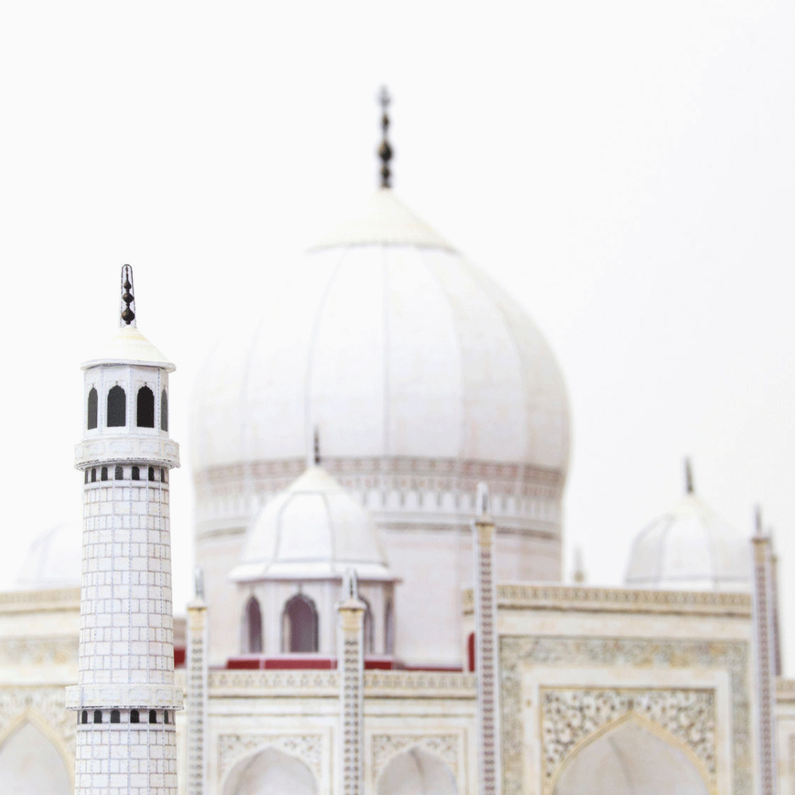 Taj Mahal Paper Model by PaperLandmarks White Cupola
