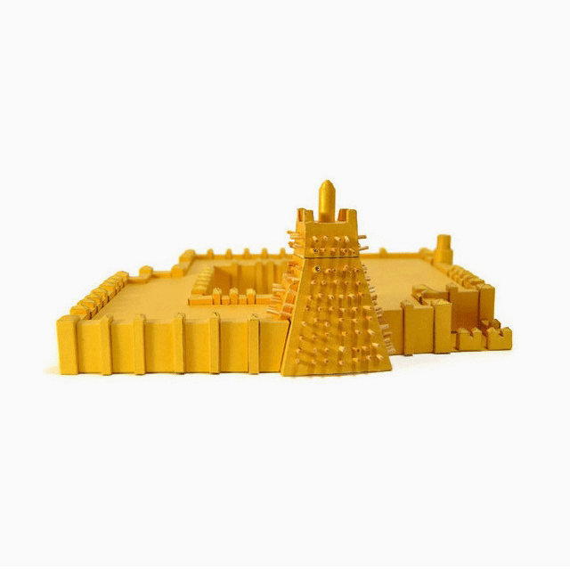 Sankore Mosque Timbuktu Paper Model by PaperLandmarks Golden