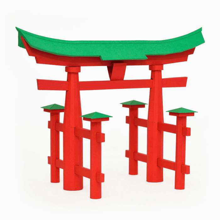 Torii Gate Paper Model by PaperLandmarks Itsukushima Shrine