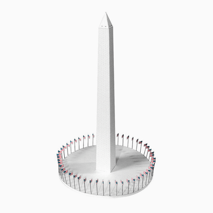 Washington Monument Paper Model by PaperLandmarks