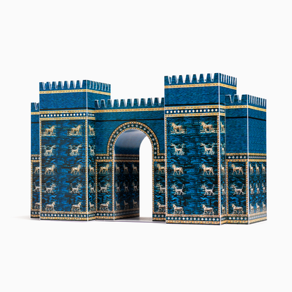 Ishtar Gate Assembled Paper Scale Model