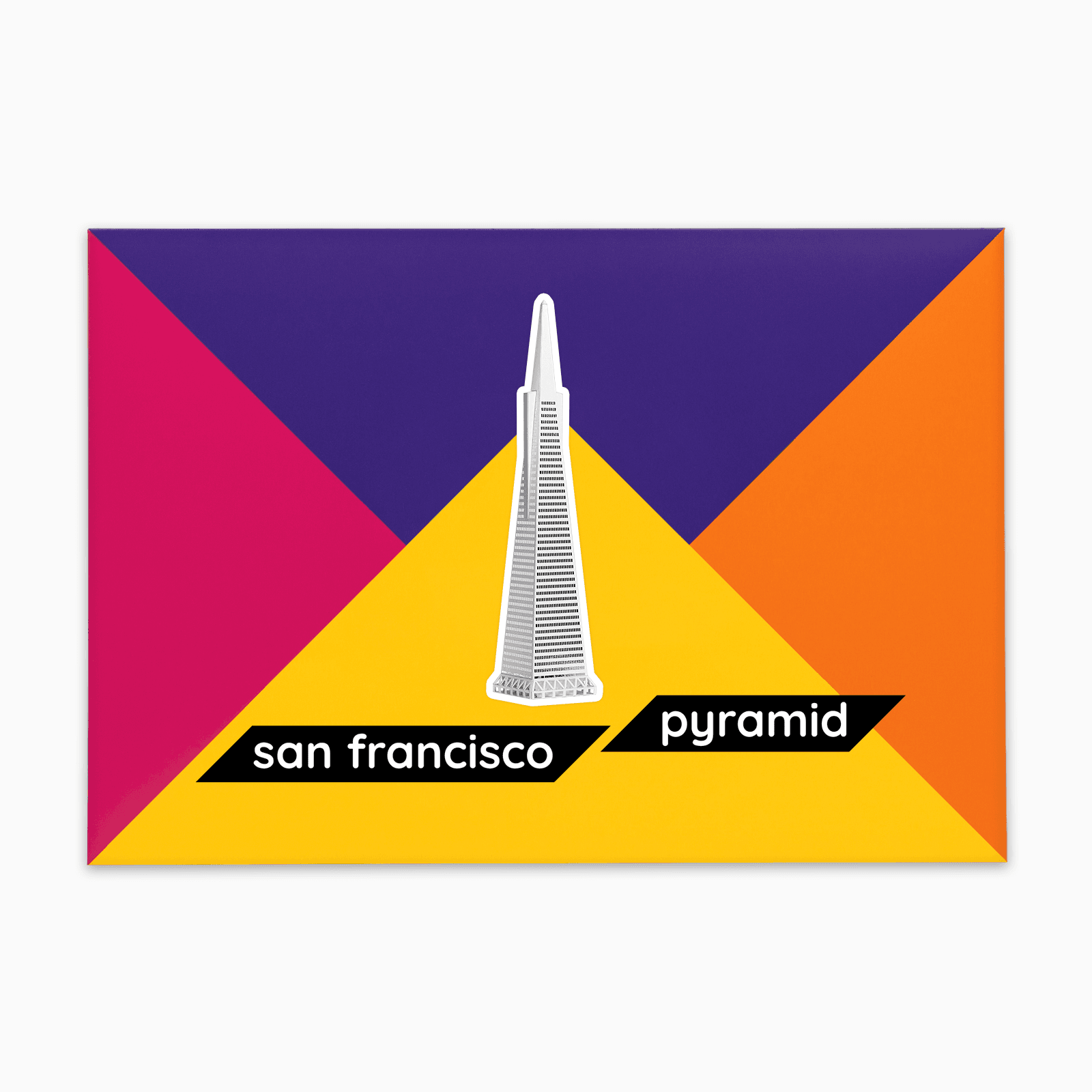 PaperLandmarks San Francisco Pyramid Transamerica Building Paper Model Kit Gift Packaging