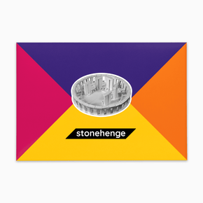 Stonehenge Paper Model by PaperLandmarks Silver Colour