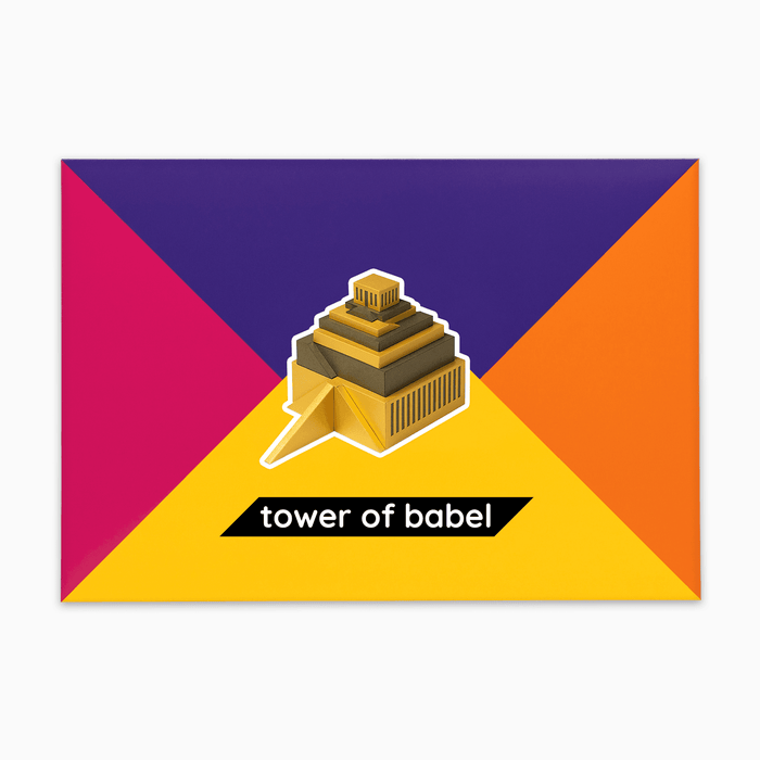 PaperLandmarks Tower of Babel Paper Model Kit Gift Packaging